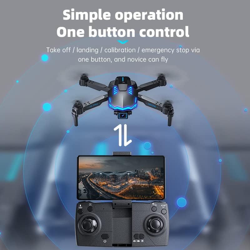 Drone with 1080P HD Camera for Kids and Adults, RC Quadcopter Foldable Drone for Beginners, Toys for Boys and Girls Christmas Gifts