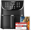 COSORI Air Fryer 5.5L Capacity,Oil Free, Energy and Time Saver with 11 Presets with 100 Recipes Cookbook, Non-Stick, Dishwasher Safe Basket