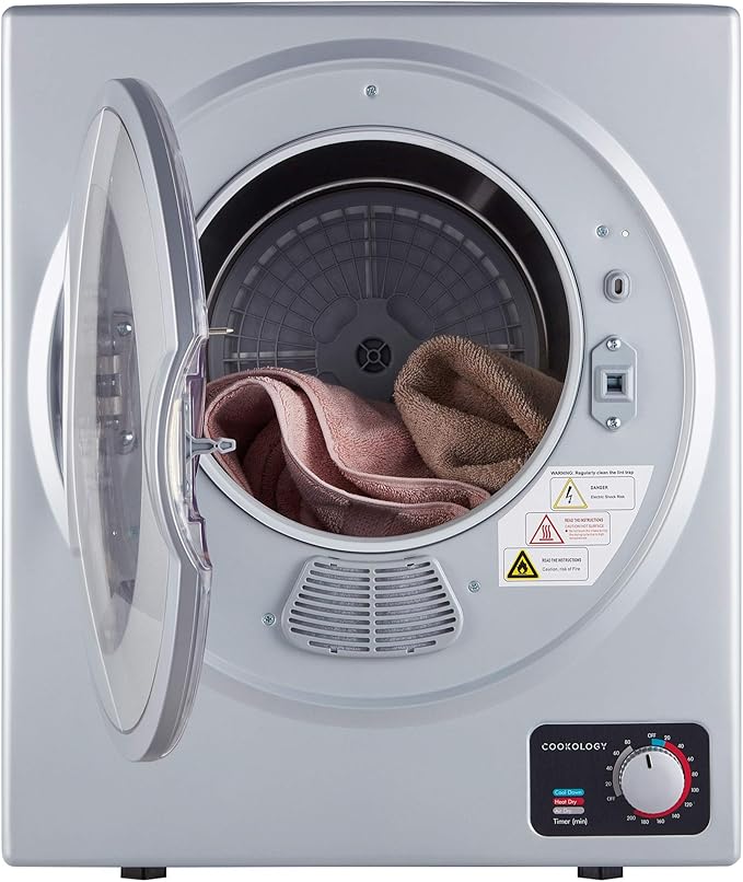 Cookology CMVD25SL Mini Vented Tumble Dryer 2.5kg - Silver [Energy Class F]