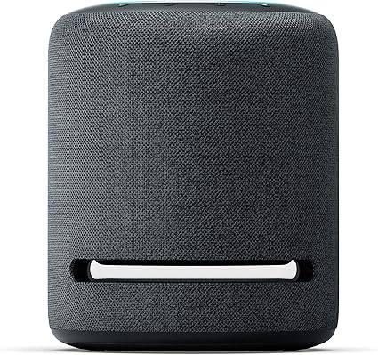 Echo Studio (Newest gen) | Our best-sounding Wi-Fi and Bluetooth smart speaker ever | Dolby Atmos, spatial audio, smart home hub and Alexa | Charcoal