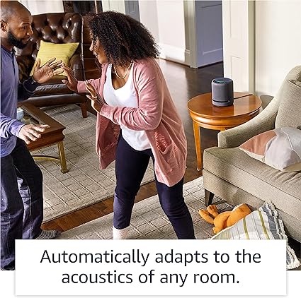 Echo Studio (Newest gen) | Our best-sounding Wi-Fi and Bluetooth smart speaker ever | Dolby Atmos, spatial audio, smart home hub and Alexa | Charcoal