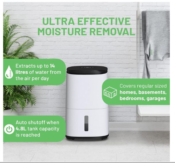MeacoDry Arete® One 10L dual Dehumidifier & HEPA air purifier for smaller sized houses or flats - prevents damp and condensation - ultra-quiet, low...