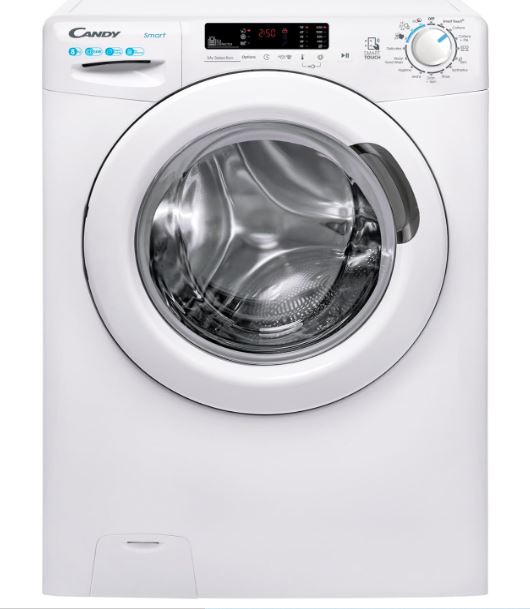 Candy CS1482DW4 Smart Washing Machine 8KG 1400rpm, White, NFC