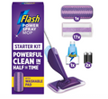 Flash Power Spray Mop Floor Cleaner Starter Kit (1 Washable Pad + 17 Disposable Pads), Spray Mops For Floors, All-In-One Spray System For Your Floors, Floor...