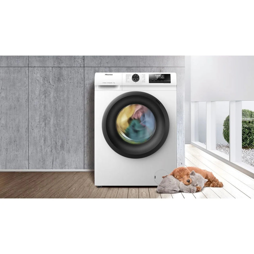Hisense WFQP9014EVM 9Kg Washing Machine White 1400 RPM C Rated